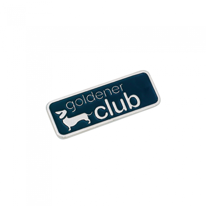 goldener-club 3d metal etiket