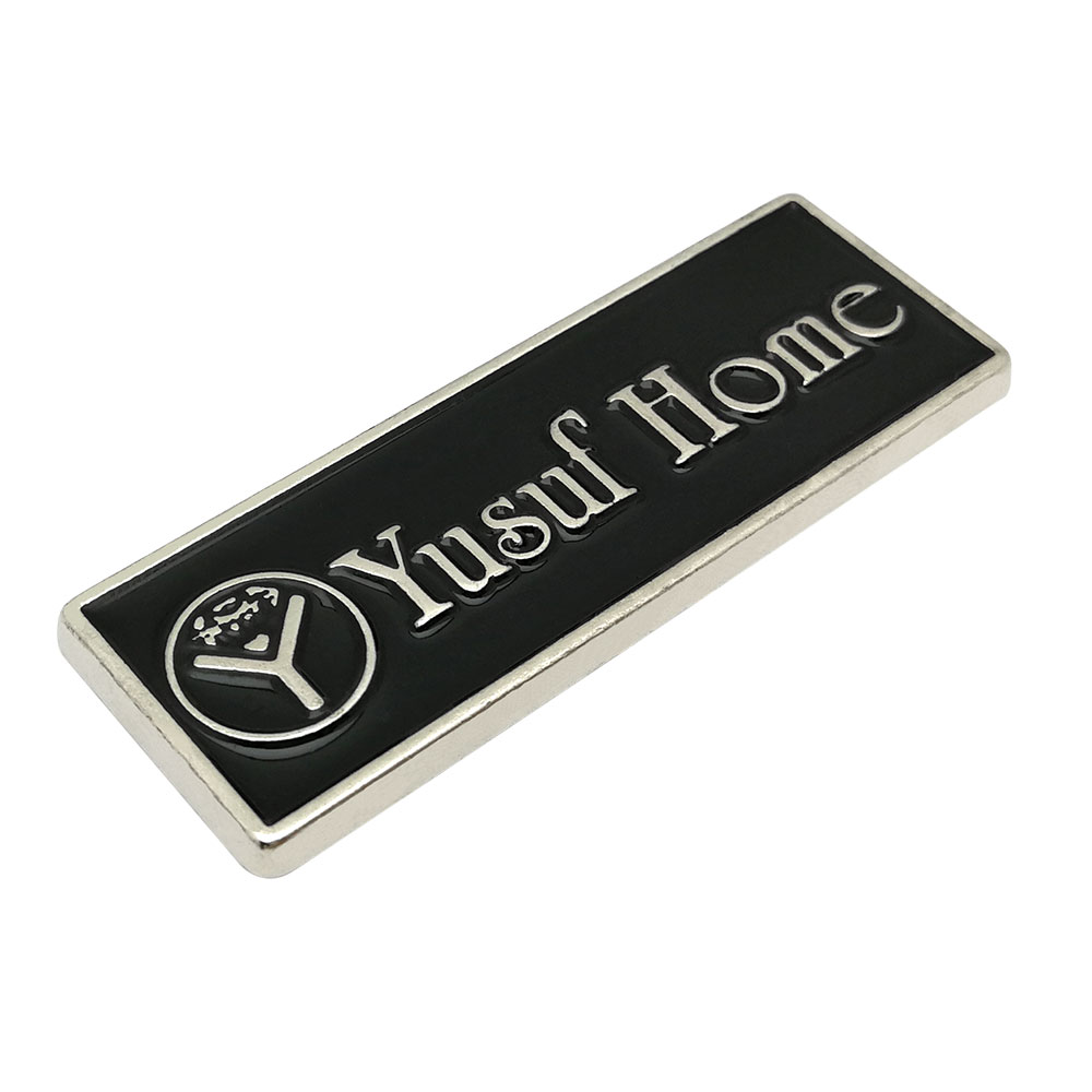 yusuf home 3d metal etiket