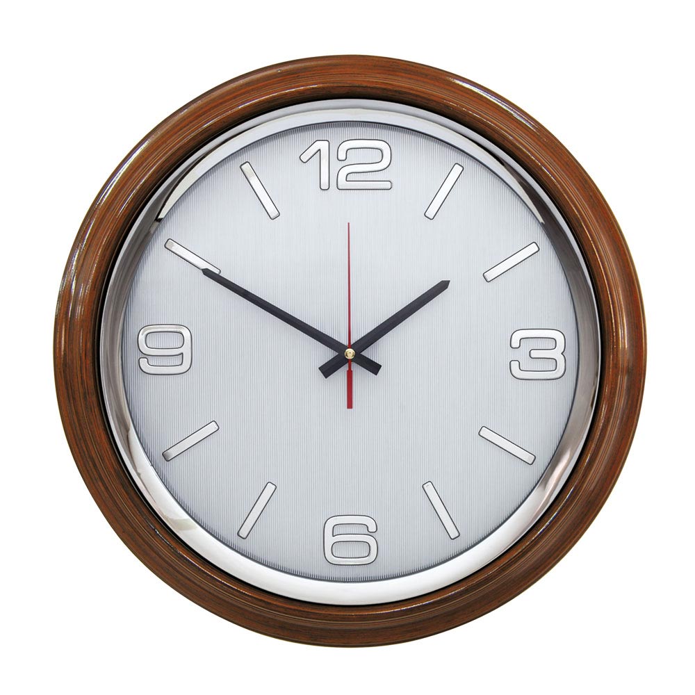 1110 Wooden Color Z Wall Clock