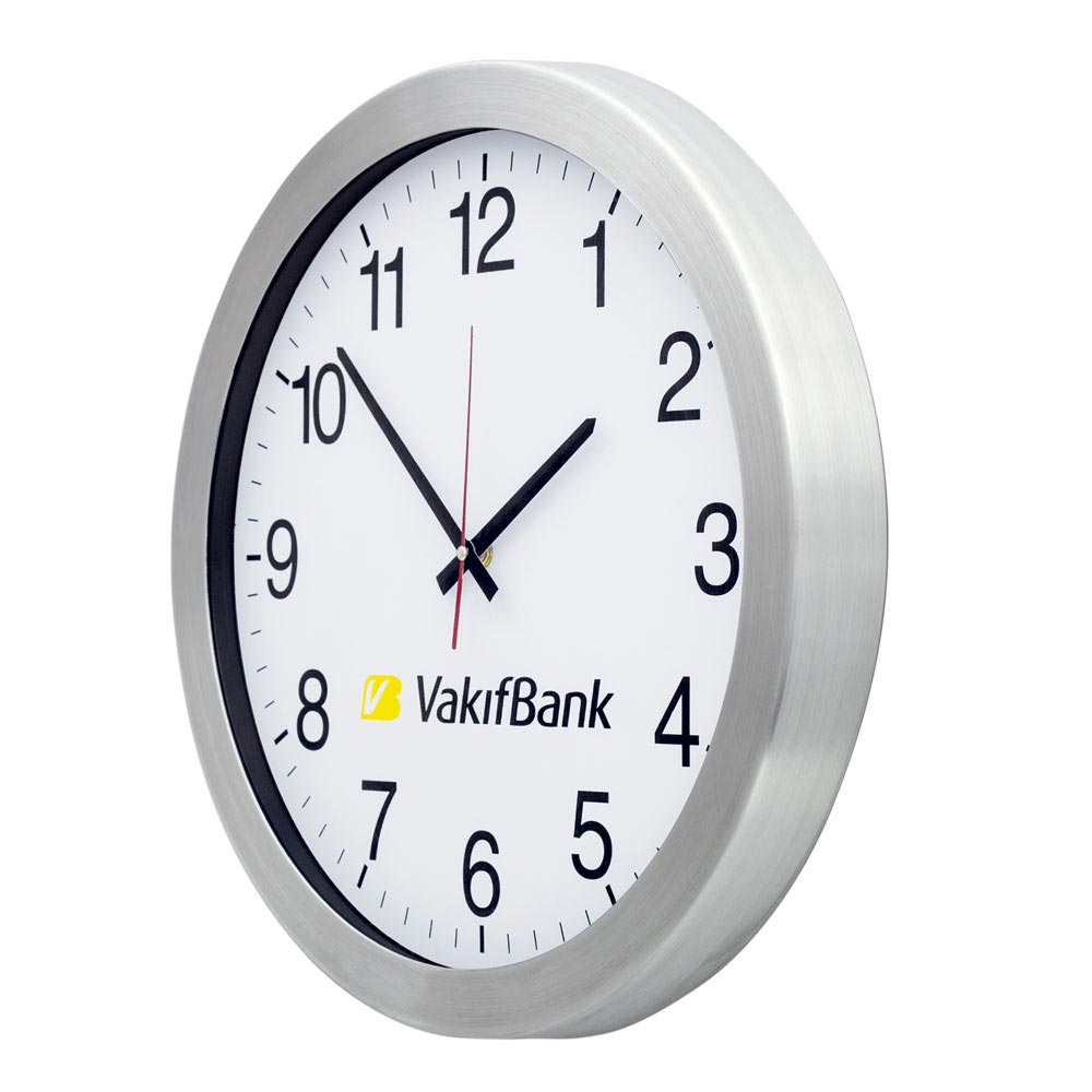 1166 01 40 cm Aluminum Wall Clock