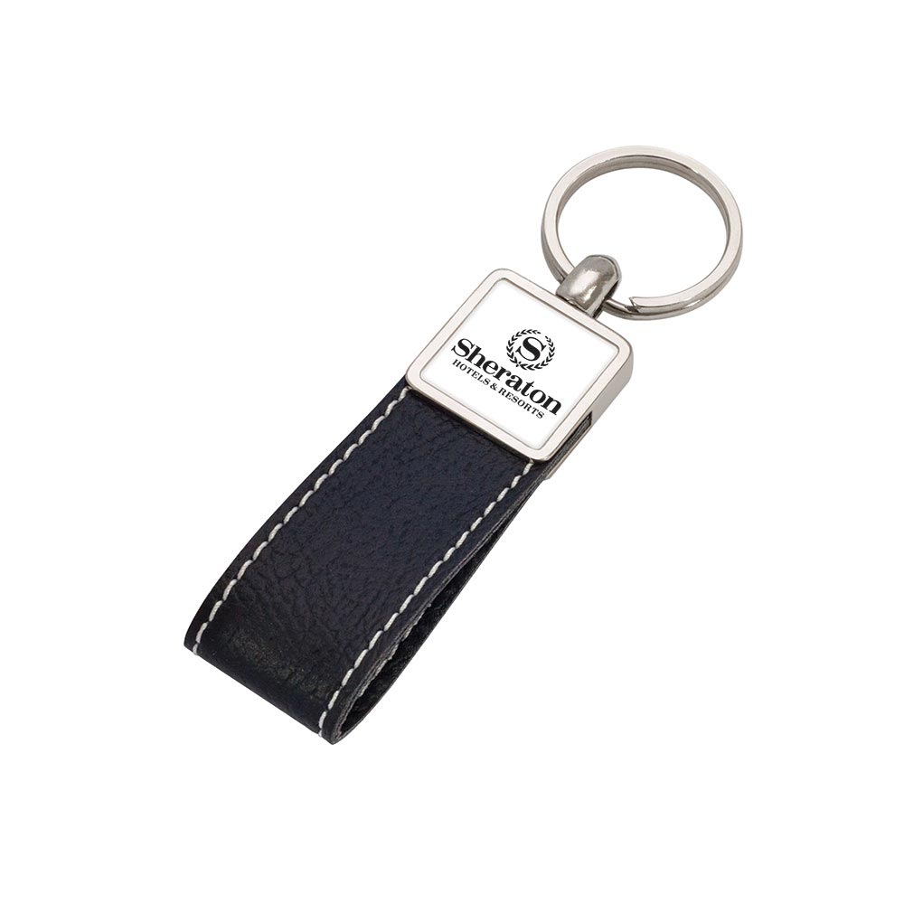 8020 S Leather Keychain
