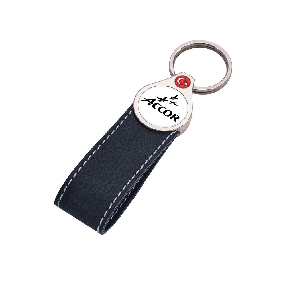 8060 S Leather Keychain
