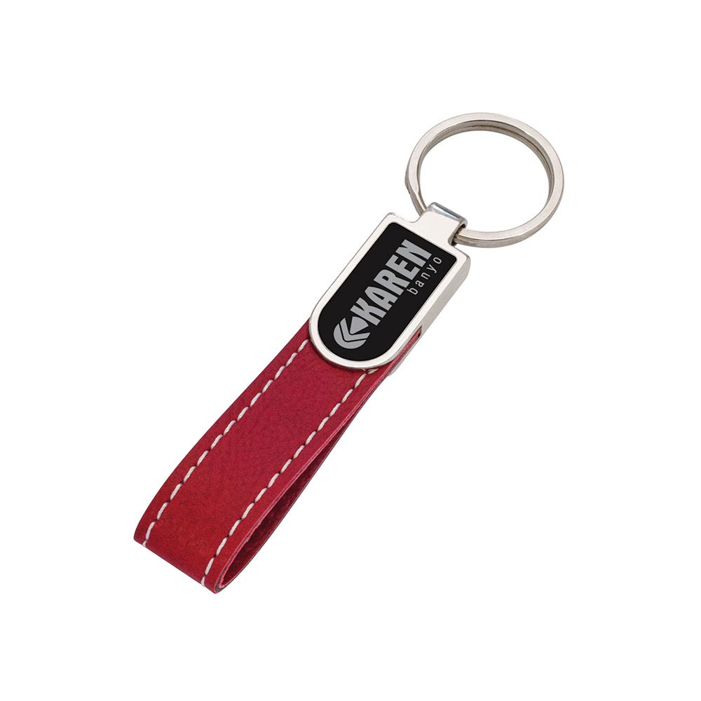 8070 MK Leather Keychain