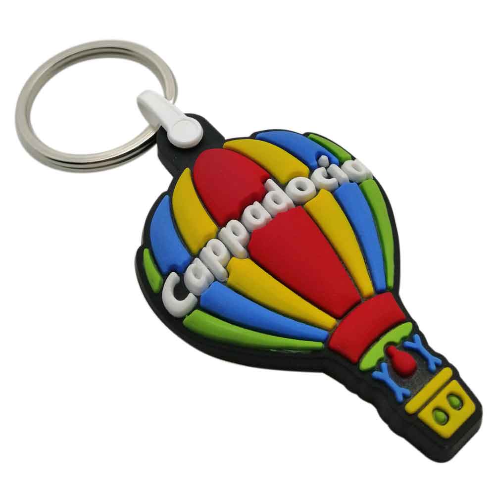Hpa50-02 Balon Cappadocia Pvc Rubber Keychain
