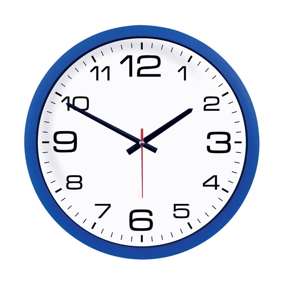 Plastic promotional wall clock designed in the online editor