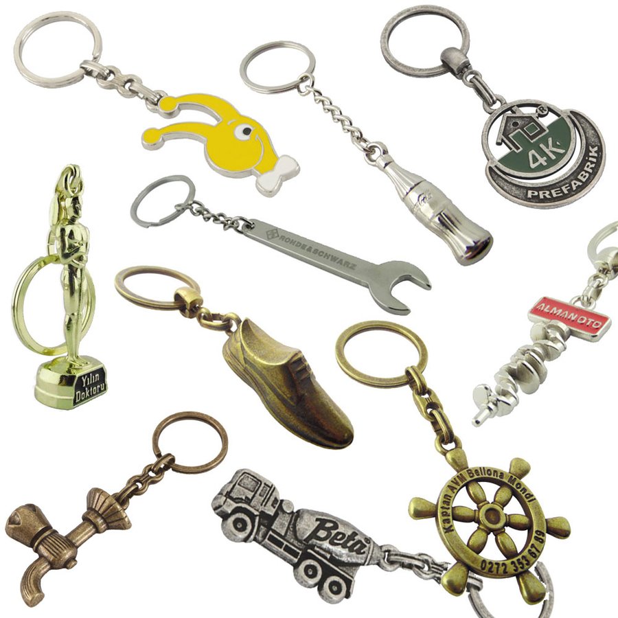 Özel tasarım 3D metal döküm anahtarlık