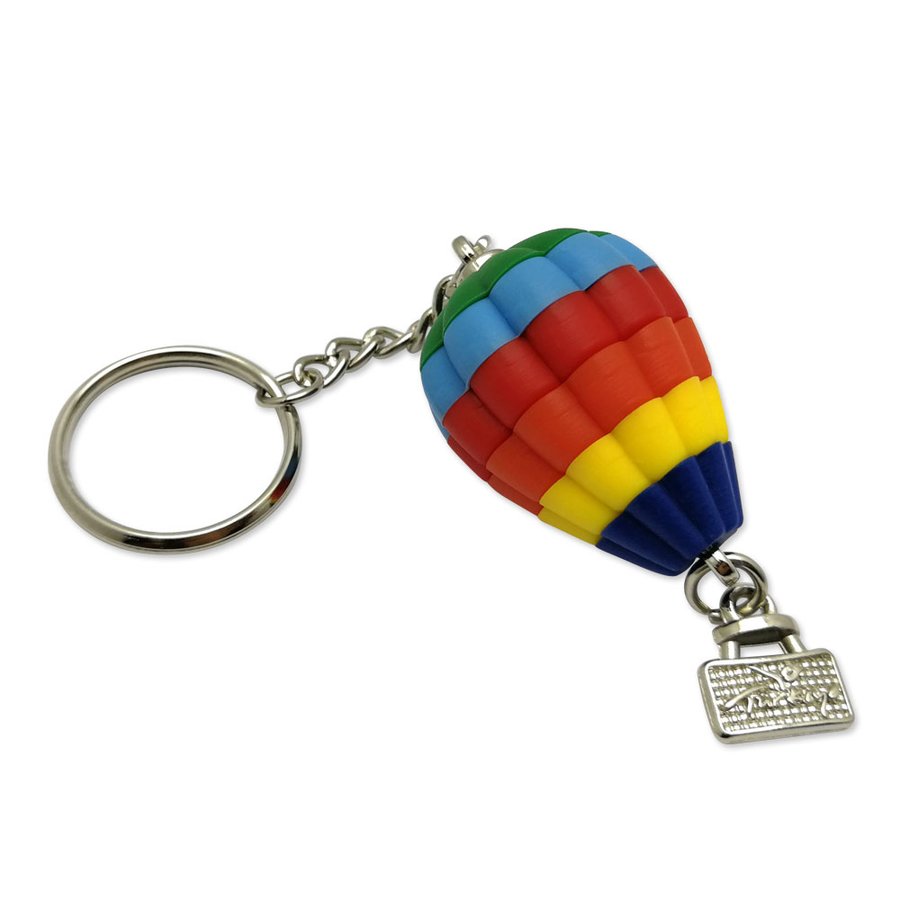Kapadokya balon temalı PVC turistik anahtarlık